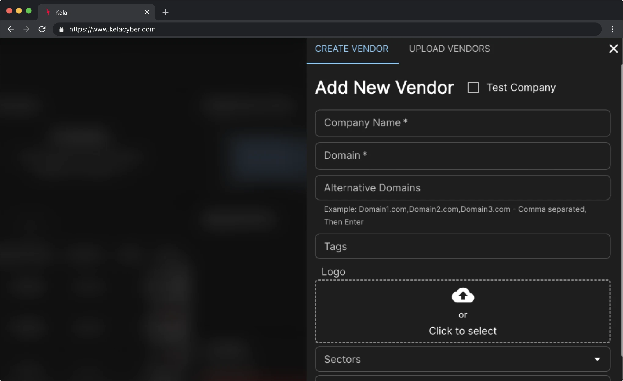 KELA platform screenshot: Agentless Onboarding