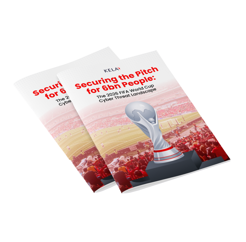 Portada del informe de KELA: Copa del Mundo de la FIFA 2026: amenazas y predicciones