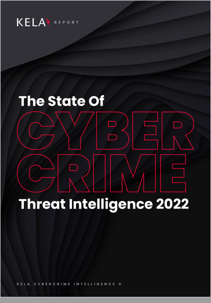 KELA ebook cover: The State of CYBERCRIME Threat Intelligence 2022